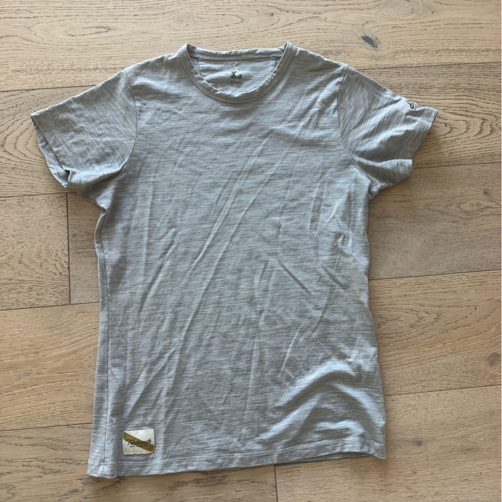 Tracksmith Womens Short Sleeve Tee Grey XS